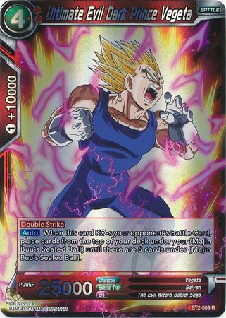 Ultimate Evil Dark Prince Vegeta BT2-009 R